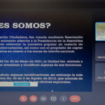 Conversatorio Virtual con la Dirección Nacional de Promoción para la Participación Ciudadana.